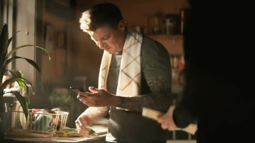 Phone Text Message GIF - Phone Text Message Jeremy Renner GIFs