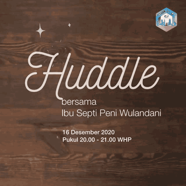 a poster that says huddle on it