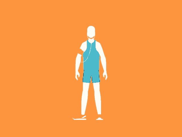 a man with the number 14 on his shirt is standing with his arms outstretched