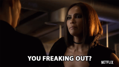 You Freaking Out Mazikeen GIF - You Freaking Out Mazikeen Lesley Ann Brandt GIFs