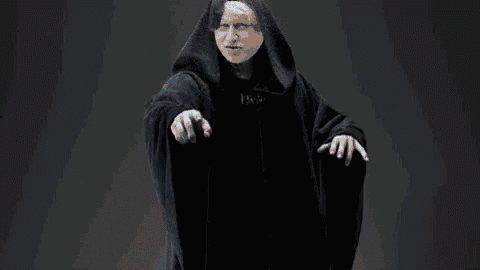 a man in a robe is surrounded by lightning