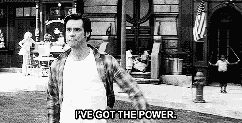 Boom :D GIF - Bruce Almighty Jim Carrey Ive Got The Power GIFs