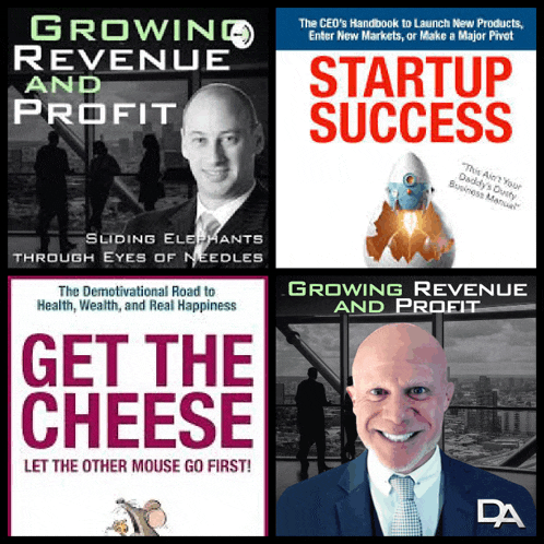 growing revenue and profit startup success get the cheese and sliding elephants through eyes of needles