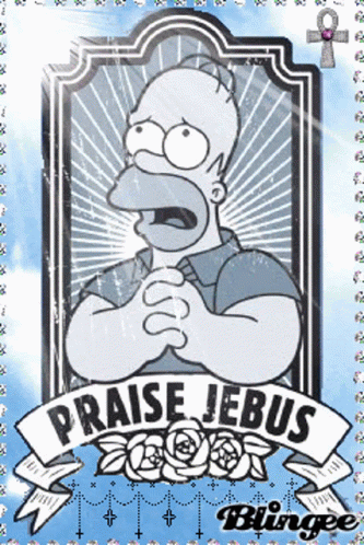 Jebus Praise GIF - Jebus Praise Homer GIFs