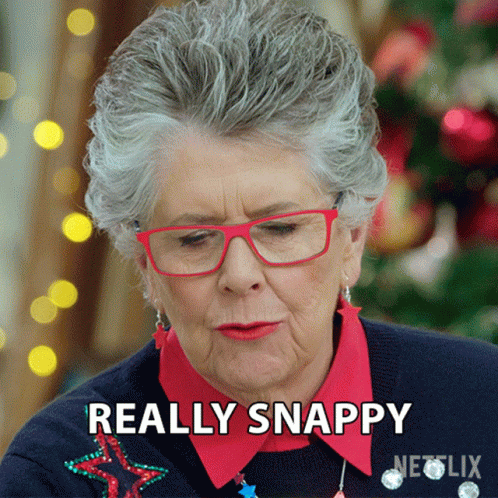 Really Snappy Prue Leith GIF - Really Snappy Prue Leith The Great British Baking Show Holidays GIFs