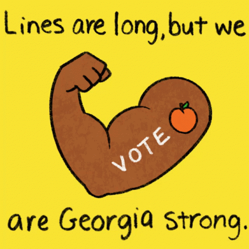 Lines Are Long We Are Georgia Strong GIF