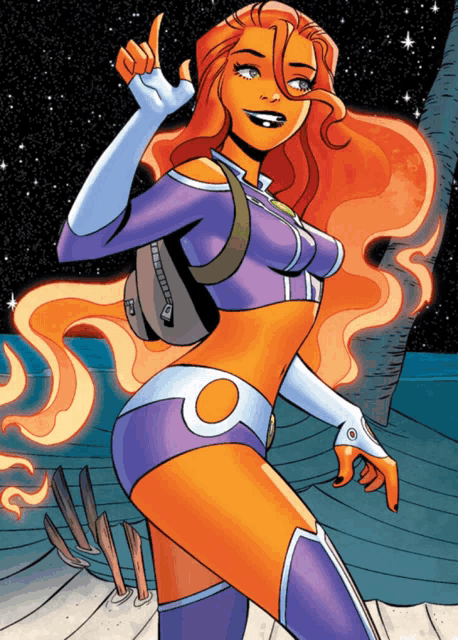a cartoon of a woman in a superhero costume