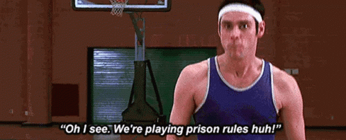Prison Rules Game On GIF - Prison Rules Game On Jim Carrey GIFs