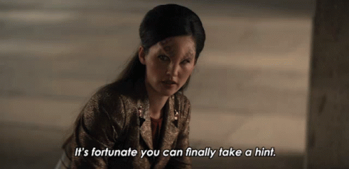 Its Fortunate You Can Finally Take A Hint La An Noonien Singh GIF - Its Fortunate You Can Finally Take A Hint La An Noonien Singh Christina Chong GIFs