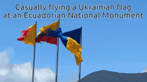 Ukraine Flag Ecuador GIF - Ukraine Flag Ecuador GIFs