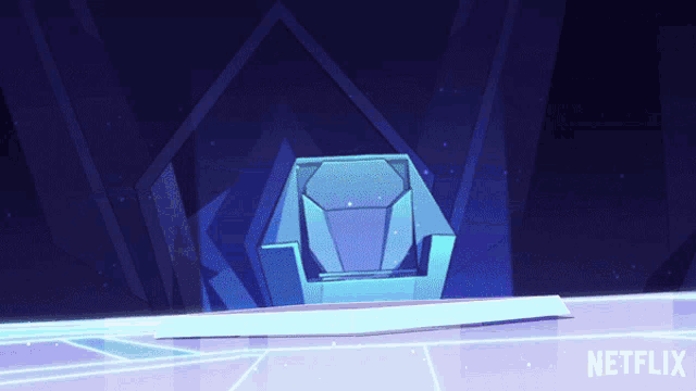 a netflix logo can be seen in the background of a cartoon scene