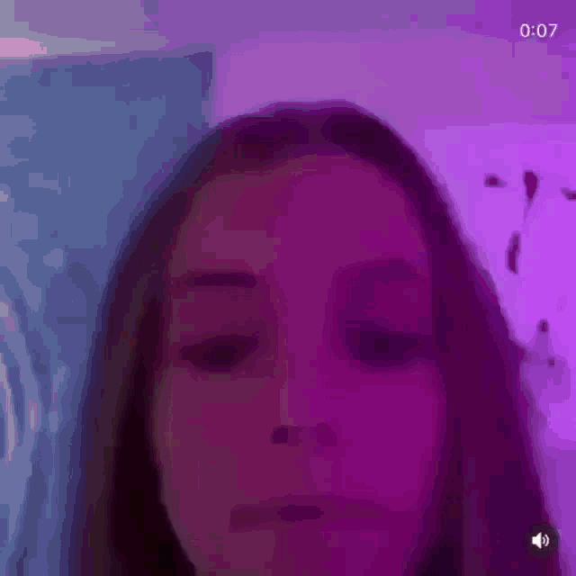 a close up of a person 's face with the time of 0:05 in the corner