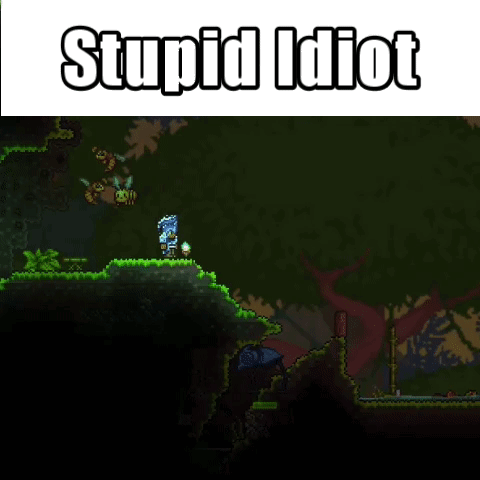 Terraria Stupid Idiot GIF - Terraria Stupid Idiot Jungle GIFs