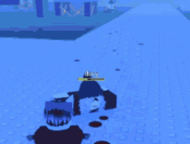 a person in a video game is laying on the ground with blood coming out of their mouth ..