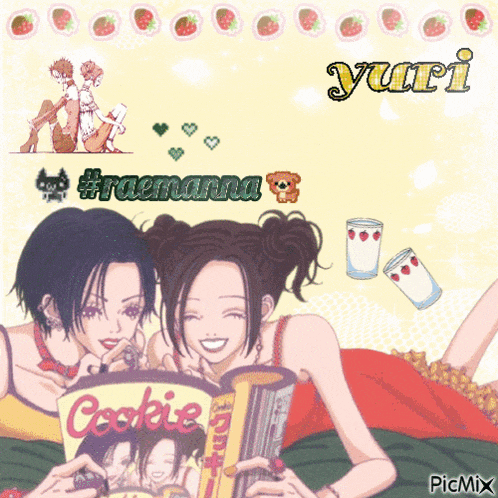 a picture of a girl reading a book titled cookie