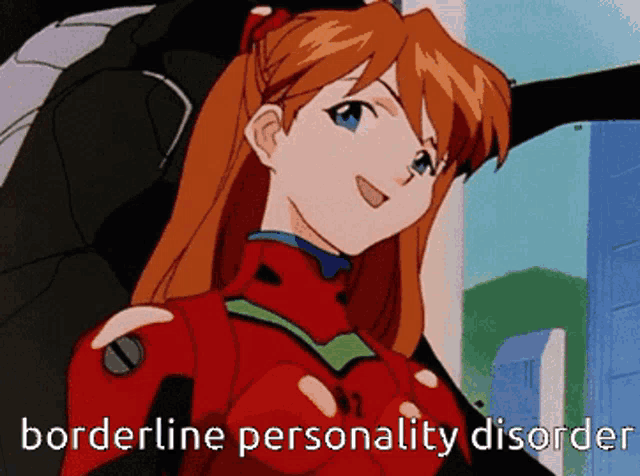 a cartoon of a girl with the words borderline personality disorder