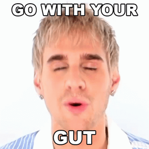 Go With Your Gut Brad Mondo GIF - Go With Your Gut Brad Mondo Gut Feeling GIFs
