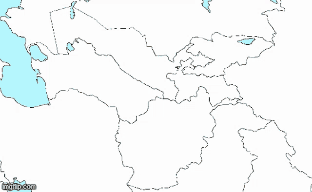 a map of afghanistan with arabic writing and flags