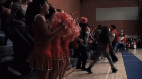 Glee Cheerleaders GIF - Glee Cheerleaders Riot GIFs