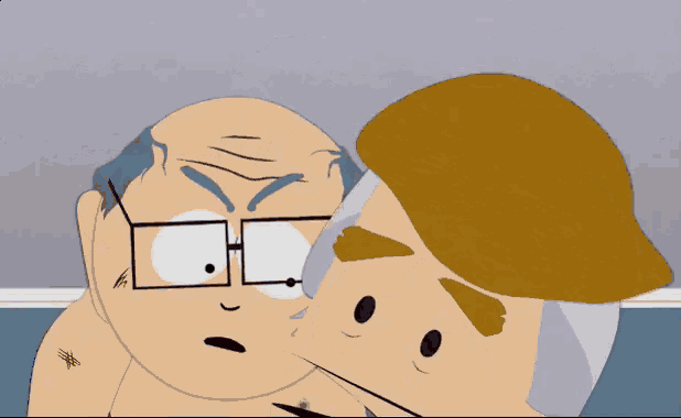 a cartoon of a man with glasses being punched in the face by another man