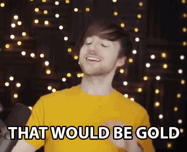 That Would Be Gold Robert Geraldino GIF - That Would Be Gold Robert Geraldino Robert Idk GIFs