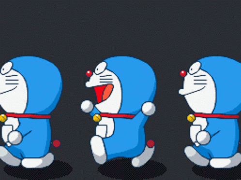 Doraemon Walking Trippy GIF - Doraemon Walking Trippy Movement GIFs