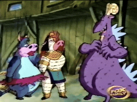 a fox family cartoon shows a group of animals