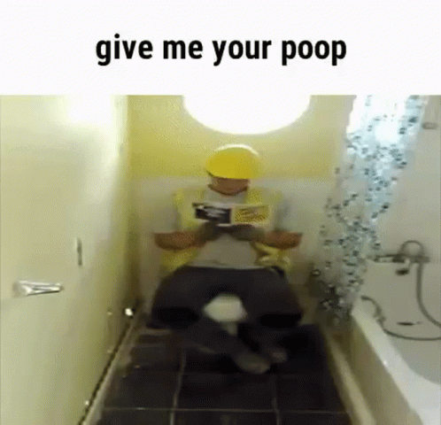 Give Me Your Poop Grab GIF - Give Me Your Poop Grab Toilet GIFs