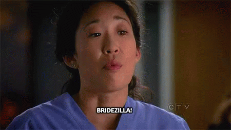 Bridezilla! GIF - Greys Anatomy Cristina Yang Sandra Oh GIFs