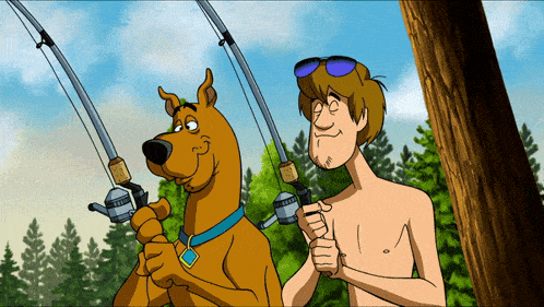 Fishing Scooby Doo GIF - Fishing Scooby Doo Shaggy GIFs
