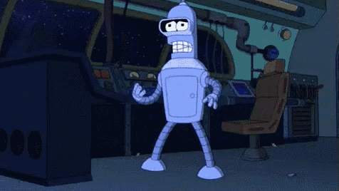 Scared Bender GIF - Scared Bender Futurama GIFs