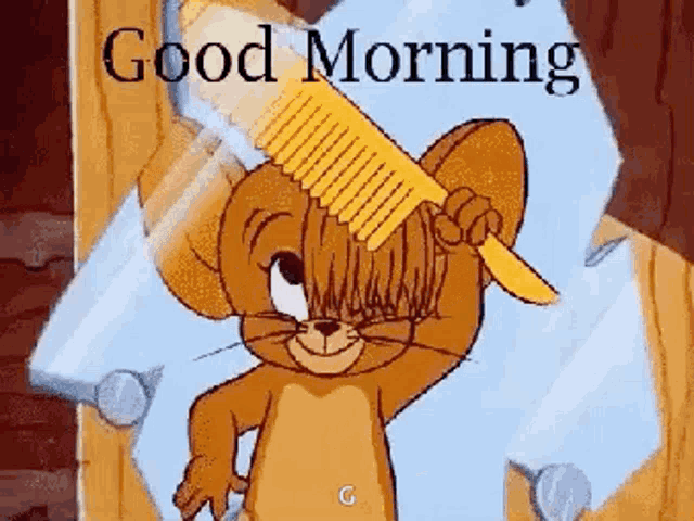 Tom And Jerry Jerry GIF - Tom And Jerry Jerry Comb Hair GIFs