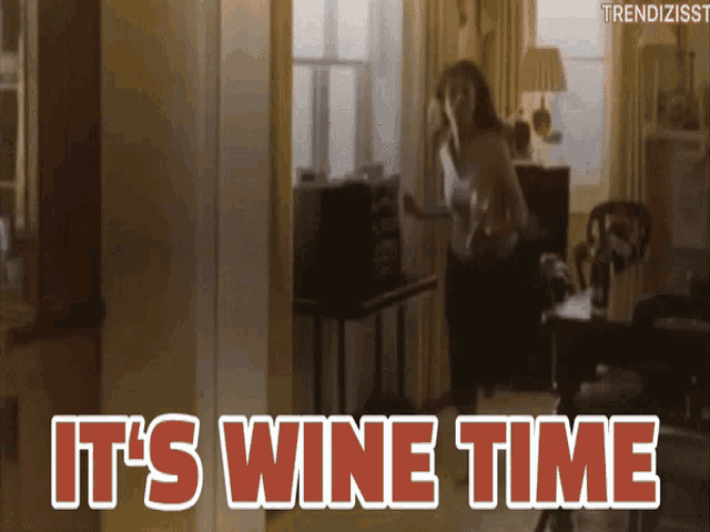 Wine Time Drinking GIF - Wine Time Drinking Dancing GIFs
