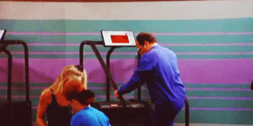 George Costanza Stair Master GIF - Stair Master Gym Exercise GIFs