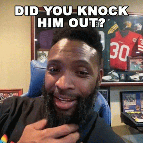 Did You Knock Him Out Ahman Green GIF - Did You Knock Him Out Ahman Green Fight GIFs