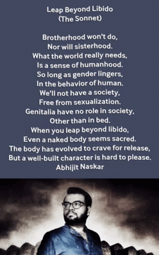 Abhijit Naskar Naskar GIF - Abhijit Naskar Naskar Leap Beyond Libido Sonnet GIFs
