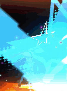a pixel art of a star with the letter a on it