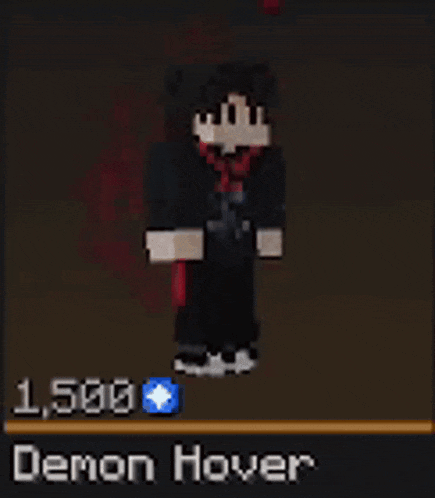 a minecraft character with the name demon hover