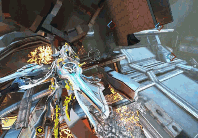 a screenshot of a video game showing a character with a sword