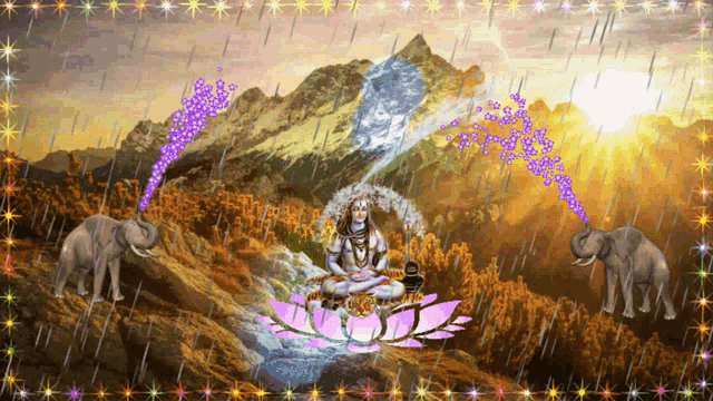 Lord Shiva Floating GIF - Lord Shiva Floating Elephant GIFs