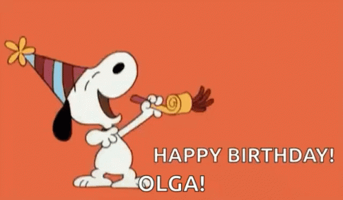 Happy Birthday Olga GIF - Happy Birthday Olga Snoopy GIFs