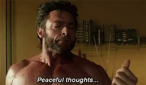 Wolverine Peaceful Thoughts GIF - Wolverine Peaceful Thoughts Thought GIFs