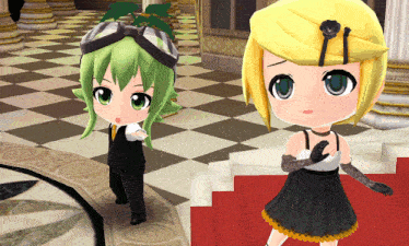 a boy and a girl are standing on a red carpet