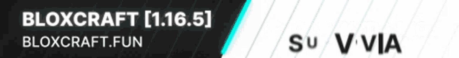 a black and white banner with the words " bloxcraft [ 1.16.5 ] 24gb ram 100gb ssd "