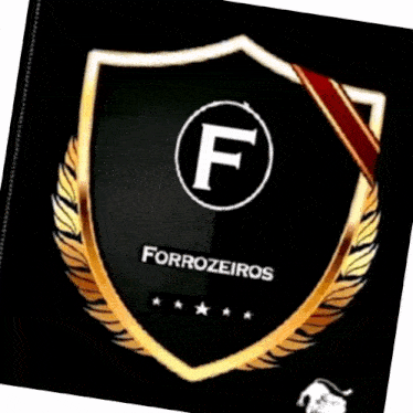 a shield with the letter f on it