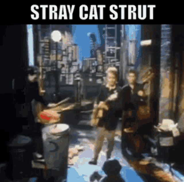 Stray Cats Stray Cat Strut GIF