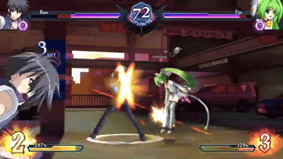 a video game is being played with the number 72 in the center