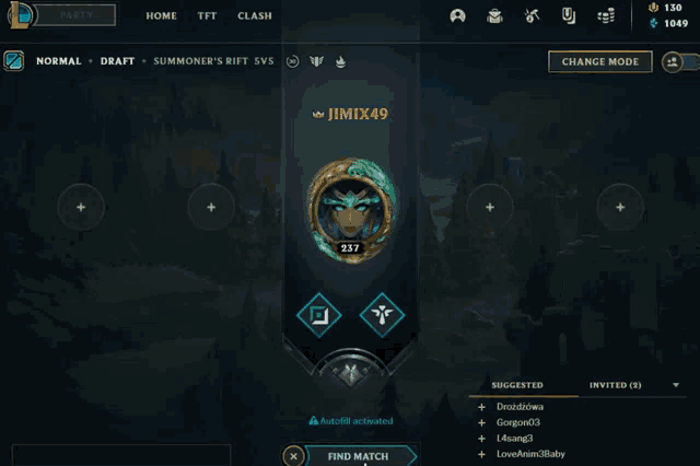 a screen shot of a video game with the name jimix49