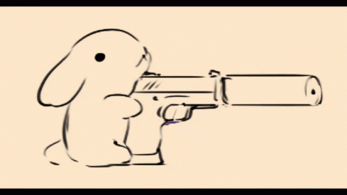 Angry Bunny Gun GIF - Angry Bunny Gun GIFs