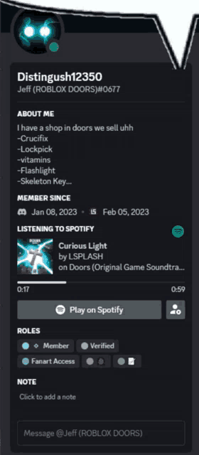 a screenshot of a person 's profile on spotify with a song called curious light